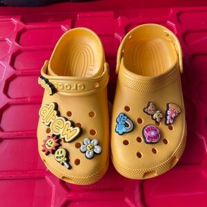 Justin Bieber Crocs Yellow Drew Clogs